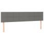 vidaXL Bettgestell mit Kopfteil Dunkelgrau 120x190 cm Stoff vidaXL Bettgestell mit Kopfteil Dunkelgrau 120x190 cm Stoff