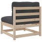 vidaXL 9-tlg. Garten-Sofagarnitur mit Kissen Massivholz Kiefer vidaXL 9-tlg. Garten-Sofagarnitur mit Kissen Massivholz Kiefer