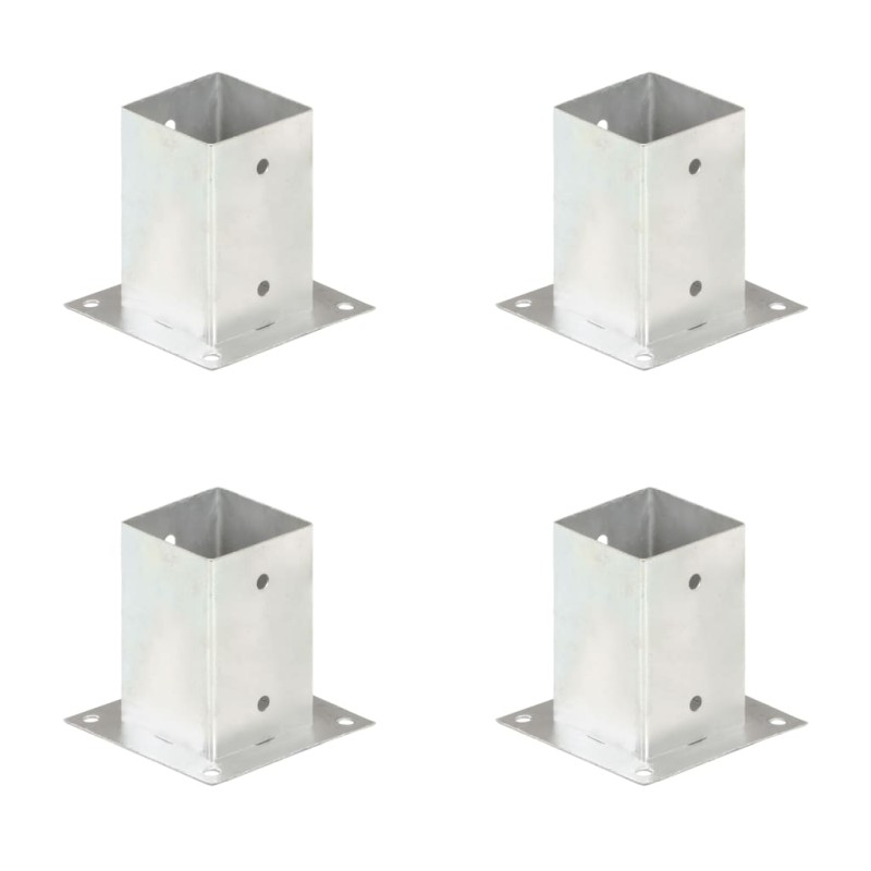 vidaXL Pfostenanker 4 Stk. Verzinktes Metall 91 mm vidaXL Pfostenanker 4 Stk. Verzinktes Metall 91 mm