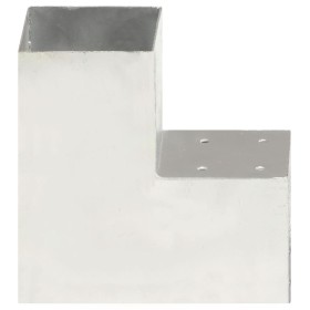 vidaXL Pfostenverbinder L-Form Verzinktes Metall 101 x 101 mm