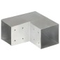vidaXL Pfostenverbinder L-Form Verzinktes Metall 101 x 101 mm vidaXL Pfostenverbinder L-Form Verzinktes Metall 101 x 101 mm