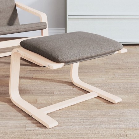 vidaXL Fußhocker Taupe 51x41x40 cm Stoff