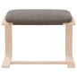 vidaXL Fußhocker Taupe 51x41x40 cm Stoff vidaXL Fußhocker Taupe 51x41x40 cm Stoff