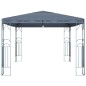 Pavillon mit LED-Lichterkette 400x300 cm Anthrazit Pavillon mit LED-Lichterkette 400x300 cm Anthrazit