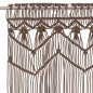 vidaXL Makramee Vorhang Taupe 140x240 cm Baumwolle vidaXL Makramee Vorhang Taupe 140x240 cm Baumwolle