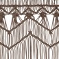 vidaXL Makramee Vorhang Taupe 140x240 cm Baumwolle vidaXL Makramee Vorhang Taupe 140x240 cm Baumwolle