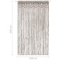 vidaXL Makramee Vorhang Taupe 140x240 cm Baumwolle vidaXL Makramee Vorhang Taupe 140x240 cm Baumwolle