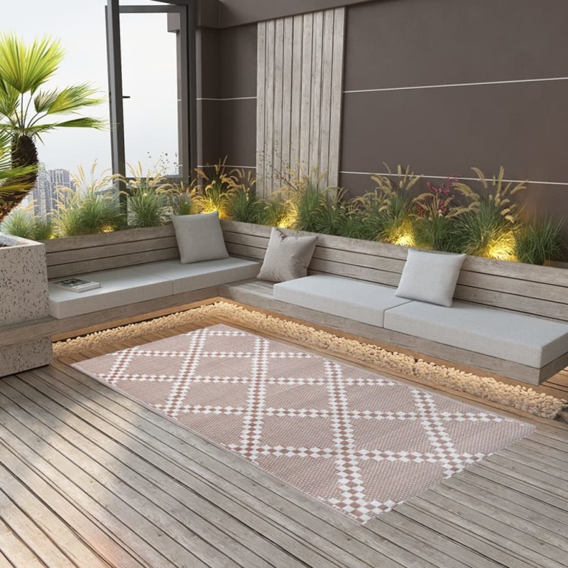 vidaXL Outdoor-Teppich Braun 120x180 cm PP vidaXL Outdoor-Teppich Braun 120x180 cm PP