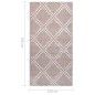 vidaXL Outdoor-Teppich Braun 120x180 cm PP vidaXL Outdoor-Teppich Braun 120x180 cm PP