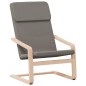 vidaXL Relaxsessel mit Hocker Taupe Stoff vidaXL Relaxsessel mit Hocker Taupe Stoff