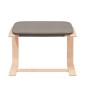 vidaXL Relaxsessel mit Hocker Taupe Stoff vidaXL Relaxsessel mit Hocker Taupe Stoff