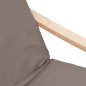 vidaXL Relaxsessel mit Hocker Taupe Stoff vidaXL Relaxsessel mit Hocker Taupe Stoff