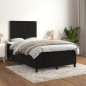 vidaXL Boxspringbett mit Matratze Schwarz 120x190 cm Samt vidaXL Boxspringbett mit Matratze Schwarz 120x190 cm Samt