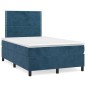 vidaXL Boxspringbett mit Matratze Dunkelblau 120x190 cm Samt vidaXL Boxspringbett mit Matratze Dunkelblau 120x190 cm Samt