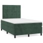 vidaXL Boxspringbett mit Matratze Dunkelgrün 120x190 cm Samt vidaXL Boxspringbett mit Matratze Dunkelgrün 120x190 cm Samt