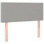 vidaXL Boxspringbett mit Matratze & LED Hellgrau 120x190 cm Stoff vidaXL Boxspringbett mit Matratze & LED Hellgrau 120x190 cm Stoff