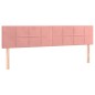 vidaXL Boxspringbett mit Matratze Rosa 120x190 cm Samt vidaXL Boxspringbett mit Matratze Rosa 120x190 cm Samt