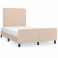 vidaXL Bettgestell mit Kopfteil Cappuccino-Braun 120x190 cm Kunstleder vidaXL Bettgestell mit Kopfteil Cappuccino-Braun 120x190 cm Kunstleder