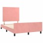vidaXL Bettgestell mit Kopfteil Rosa 120x190 cm Samt vidaXL Bettgestell mit Kopfteil Rosa 120x190 cm Samt