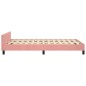 vidaXL Bettgestell mit Kopfteil Rosa 120x190 cm Samt vidaXL Bettgestell mit Kopfteil Rosa 120x190 cm Samt