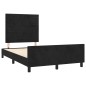 vidaXL Bettgestell mit Kopfteil Schwarz 120x190 cm Samt vidaXL Bettgestell mit Kopfteil Schwarz 120x190 cm Samt