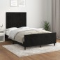 vidaXL Bettgestell mit Kopfteil Schwarz 120x190 cm Samt vidaXL Bettgestell mit Kopfteil Schwarz 120x190 cm Samt