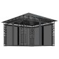 vidaXL Pavillon mit Moskitonetz & LED-Lichterkette 3x3x2,73m Anthrazit vidaXL Pavillon mit Moskitonetz & LED-Lichterkette 3x3x2,73m Anthrazit