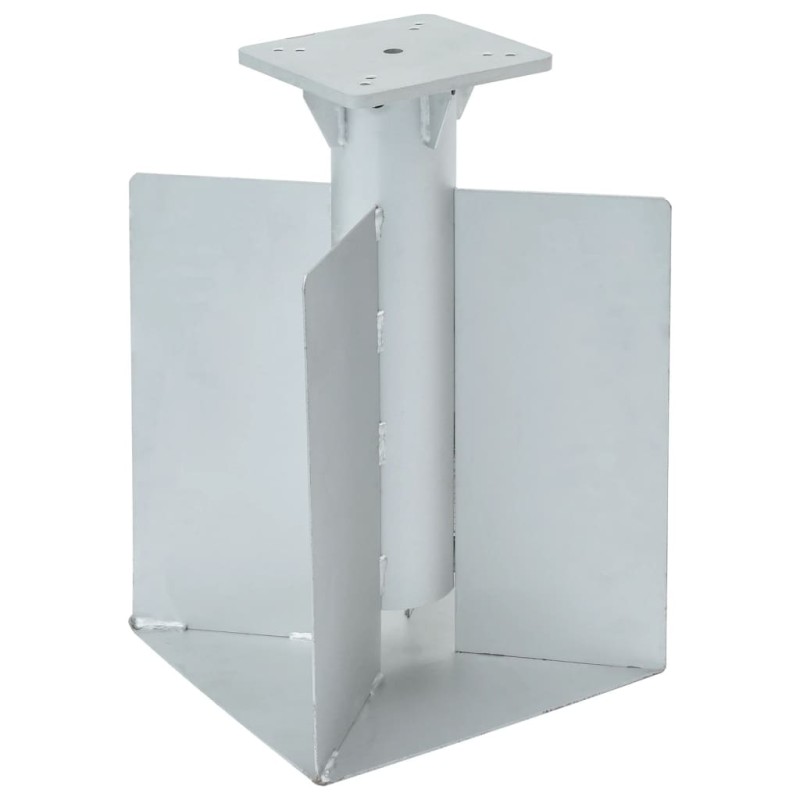 vidaXL Bodenhülse für Sonnenschirm Silbern 27,5x27,5x45 cm Stahl vidaXL Bodenhülse für Sonnenschirm Silbern 27,5x27,5x45 cm Stahl
