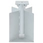 vidaXL Bodenhülse für Sonnenschirm Silbern 27,5x27,5x45 cm Stahl vidaXL Bodenhülse für Sonnenschirm Silbern 27,5x27,5x45 cm Stahl