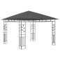 vidaXL Pavillon mit Moskitonetz & LED-Lichterkette 3x3x2,73m Anthrazit vidaXL Pavillon mit Moskitonetz & LED-Lichterkette 3x3x2,73m Anthrazit