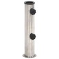 vidaXL Sonnenschirmständer für Ø38/48 mm Mast Silbern Edelstahl vidaXL Sonnenschirmständer für Ø38/48 mm Mast Silbern Edelstahl