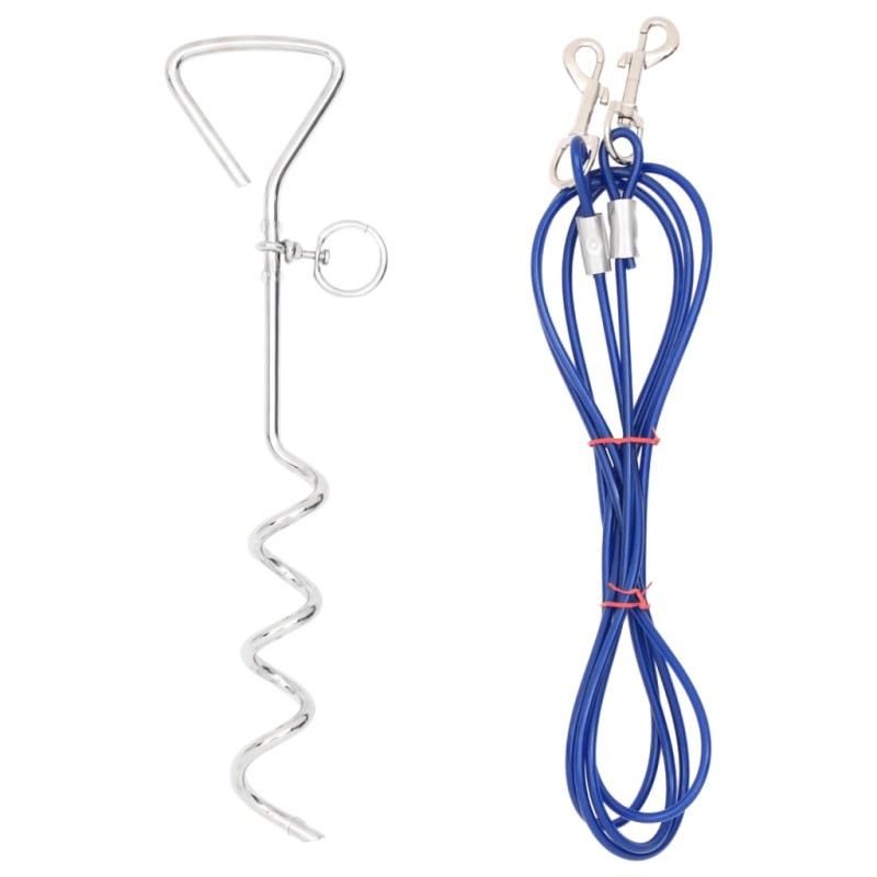 vidaXL Hundeleine mit Pfahl 5 m vidaXL Hundeleine mit Pfahl 5 m