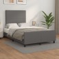 vidaXL Bettgestell mit Kopfteil Grau 120x190 cm Kunstleder vidaXL Bettgestell mit Kopfteil Grau 120x190 cm Kunstleder