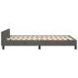 vidaXL Bettgestell mit Kopfteil Dunkelgrau 120x190 cm Samt vidaXL Bettgestell mit Kopfteil Dunkelgrau 120x190 cm Samt