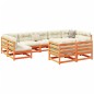 vidaXL 9-tlg. Garten-Sofagarnitur Wachsbraun Massivholz Kiefer vidaXL 9-tlg. Garten-Sofagarnitur Wachsbraun Massivholz Kiefer