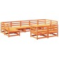 vidaXL 9-tlg. Garten-Sofagarnitur Wachsbraun Massivholz Kiefer vidaXL 9-tlg. Garten-Sofagarnitur Wachsbraun Massivholz Kiefer