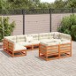 vidaXL 9-tlg. Garten-Sofagarnitur mit Kissen Wachsbraun Kiefernholz vidaXL 9-tlg. Garten-Sofagarnitur mit Kissen Wachsbraun Kiefernholz