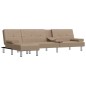 vidaXL Schlafsofa in L-Form Cappuccino-Braun 255x140x70 cm Kunstleder vidaXL Schlafsofa in L-Form Cappuccino-Braun 255x140x70 cm Kunstleder