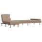 vidaXL Schlafsofa in L-Form Cappuccino-Braun 255x140x70 cm Kunstleder vidaXL Schlafsofa in L-Form Cappuccino-Braun 255x140x70 cm Kunstleder
