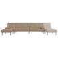 vidaXL Schlafsofa in L-Form Cappuccino-Braun 255x140x70 cm Kunstleder vidaXL Schlafsofa in L-Form Cappuccino-Braun 255x140x70 cm Kunstleder