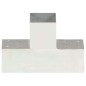 vidaXL Pfostenverbinder 4 Stk. T-Form Verzinktes Metall 91 x 91 mm vidaXL Pfostenverbinder 4 Stk. T-Form Verzinktes Metall 91 x 91 mm