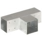 vidaXL Pfostenverbinder 4 Stk. T-Form Verzinktes Metall 91 x 91 mm vidaXL Pfostenverbinder 4 Stk. T-Form Verzinktes Metall 91 x 91 mm