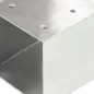 vidaXL Pfostenverbinder 4 Stk. T-Form Verzinktes Metall 91 x 91 mm vidaXL Pfostenverbinder 4 Stk. T-Form Verzinktes Metall 91 x 91 mm