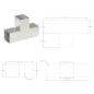 vidaXL Pfostenverbinder 4 Stk. T-Form Verzinktes Metall 91 x 91 mm vidaXL Pfostenverbinder 4 Stk. T-Form Verzinktes Metall 91 x 91 mm