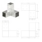 vidaXL Pfostenverbinder 4 Stk. Y-Form Verzinktes Metall 71 x 71 mm vidaXL Pfostenverbinder 4 Stk. Y-Form Verzinktes Metall 71 x 71 mm