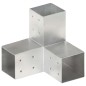 vidaXL Pfostenverbinder 4 Stk. Y-Form Verzinktes Metall 81 x 81 mm vidaXL Pfostenverbinder 4 Stk. Y-Form Verzinktes Metall 81 x 81 mm
