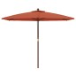 vidaXL Sonnenschirm mit Holzmast Terrakotta 299x240 cm vidaXL Sonnenschirm mit Holzmast Terrakotta 299x240 cm