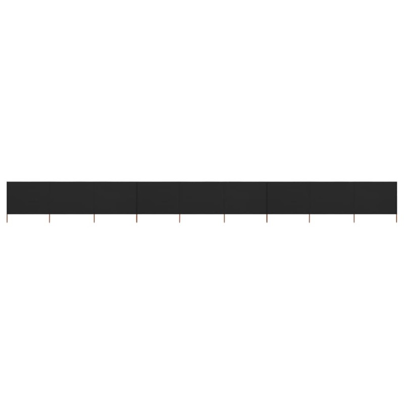 vidaXL 9-teiliges Windschutzgewebe 1200 x 160 cm Schwarz vidaXL 9-teiliges Windschutzgewebe 1200 x 160 cm Schwarz
