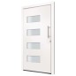 vidaXL Haustür Aluminium und PVC Weiß 110x210 cm vidaXL Haustür Aluminium und PVC Weiß 110x210 cm