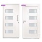 vidaXL Haustür Aluminium und PVC Weiß 110x210 cm vidaXL Haustür Aluminium und PVC Weiß 110x210 cm